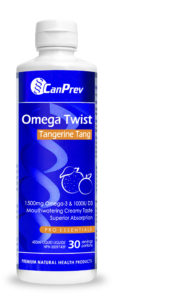 CanPrev Omega Twist Tangerine Tang bottle