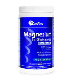 CanPrev Magnesium Bis-Glycinate 400 Ultra Gentle Powder bottle