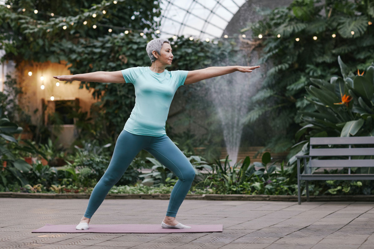 Woman doing tai chi