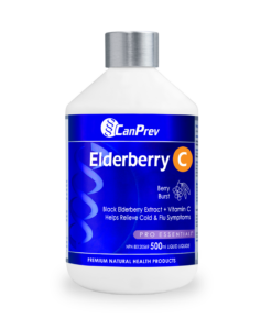 CanPrev Elderberry Liquid bottle