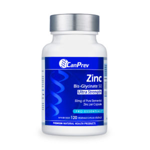 CanPrev Zinc Bis-Glycinate 50 Ultra Strength bottle