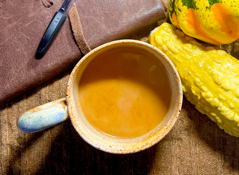 Creamy Pumpkin Spice Latte in a mug