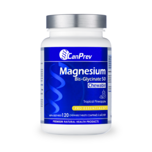 Magnesium Bis-Glycinate 50  120 chewable tablets - Tropical Pineapple