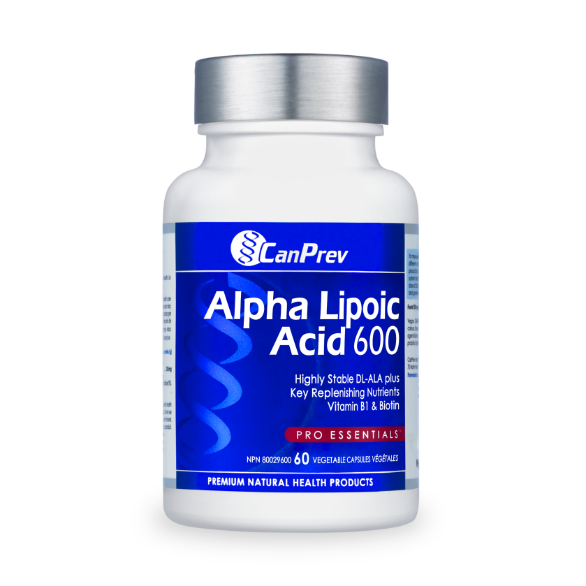 Alpha Lipoic Acid 600 60 v-caps - CanPrev Premium Health Products