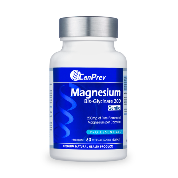 Magnesium Bis·Glycinate 200 Gentle 60 vcaps CanPrev Premium Health