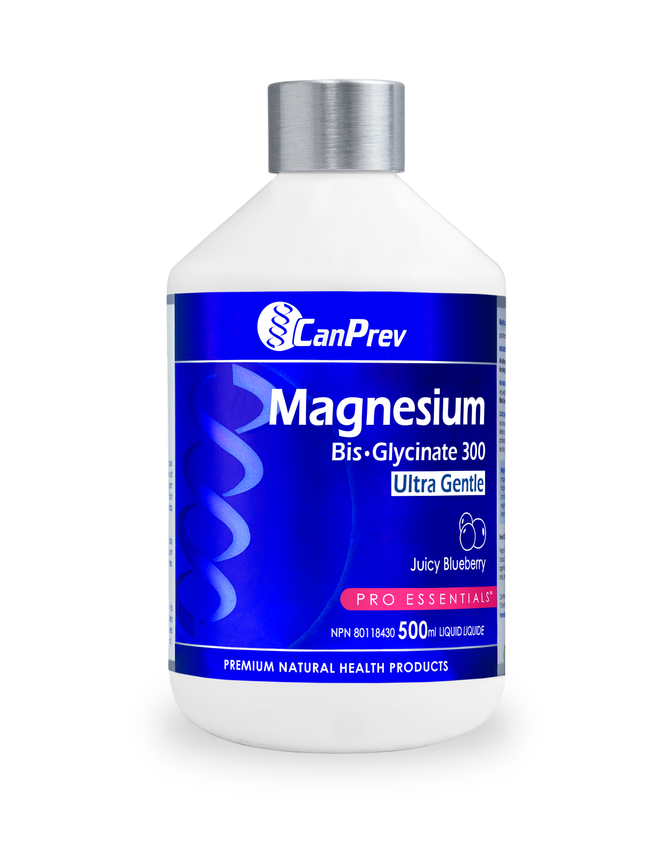 Magnesium Bis-Glycinate 300 Ultra Gentle Liquid 500ml – Juicy Blueberry