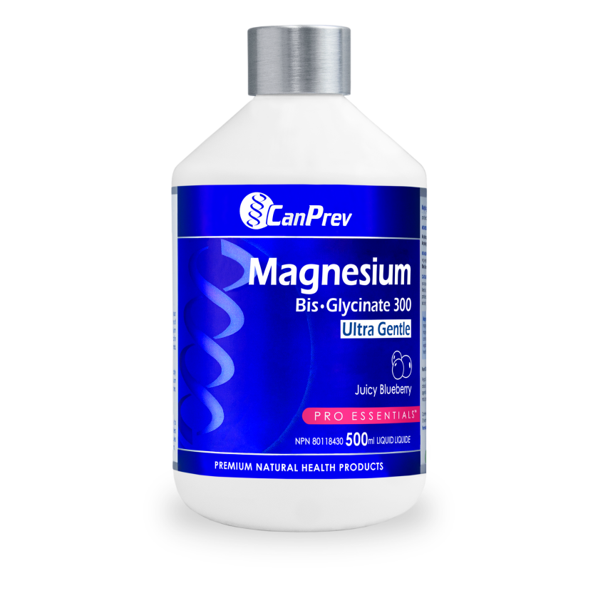 Magnesium Bis-Glycinate 300 Ultra Gentle Liquid 500ml - Juicy Blueberry