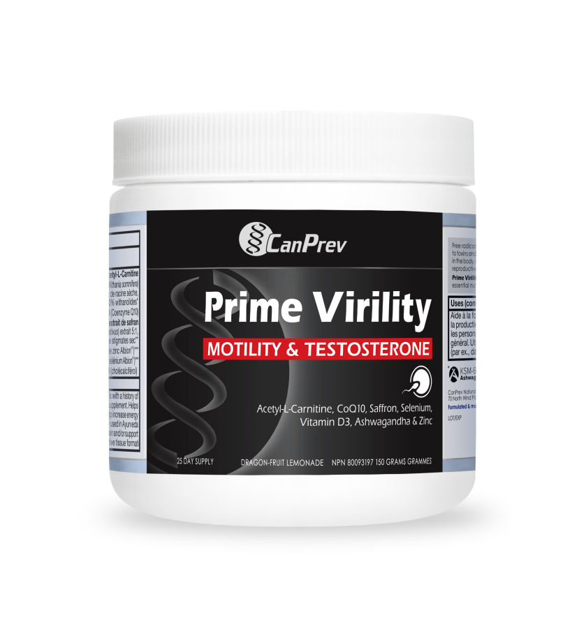 Prime Virility Motility & Testosterone - Powder- Dragon-fruit Lemonade